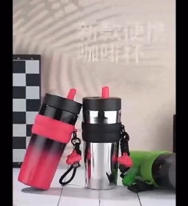 DXUU Tumbler Stainless SUS 316 Gradasi 710ml Free Sedotan + Gantungan Boneka + Tutup Sedotan Tahan Panas Dingin Insulated Water Bottle BROCOLI