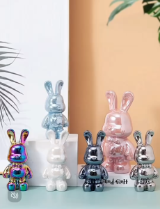 โมเดลกระต่าย ขนาด 18/21/28cm. กระปุกออมสินเซรามิก ตกแต่งบ้าน หรือมอบเป็นของขวัญสำหรับโอกาสพิเศษ