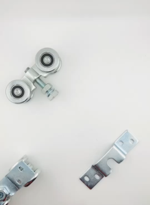 ล้อรางแขวน ล้อ 1.3/4" ( 2นิ้ว 4ลูกคู่) วัสดุเหล็กชุบซิ้งค์ รางแขวนเหล็ก ล้อประตูรั้ว ราคา / 4ชิ้น