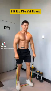 Dây Kháng Lực Ngũ Sắc Tập Gym Bản Chính Hãng 150LBS Có Nhãn Kháng Lực Vải Dù