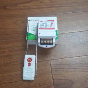 Bộ công tắc điều khiển từ xa 1000M  40A 220V HKS điều khiển bật tắt máy bơm nước máy rửa xe từ xa không dây
