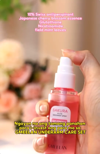 BUY 1 TAKE 1 GMEELAN Sakura Gluta Deo Mist Deodorant Spray Antiperspirant Brightening Underarm 50g