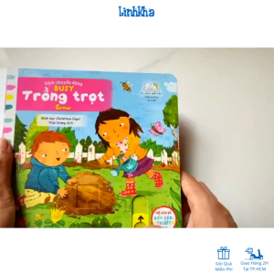 Sách Tương Tác Chuyển Động Busy - Trồng trọt - Grow - Đinh Tị