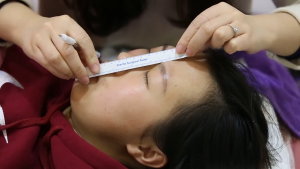 Double Head Skin Notation Pen for Semi Permanent Tattoo Eyelash Makeup Position Measure Skin Marker With Ruler