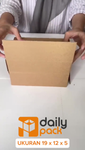 DAILY PACK / DUS PACKING / KARTON PACKING / KARDUS PACKING POLOS UKURAN 19X12X5
