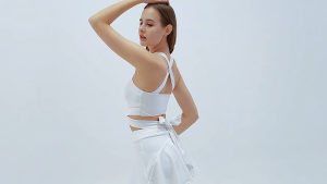 Áo Bra Yoga GYM Thể Thao Tenis BX824 Thun Poly Mềm Mịn Dây Chéo Thắt Nơ Thời Trang Có Mút Lót