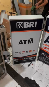 Neon Box Mini ATM Akrilik Dua Sisi Custom: Pilihan Terbaik untuk Kantor Anda
