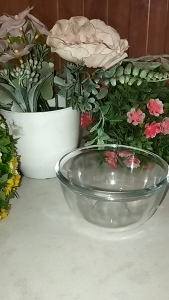 CHOBIG Mangkuk Kaca 250ml Bening Mangkok Sambel Salad Kecil KIG BIB