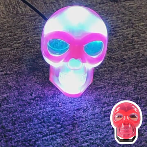 High Bright 40w Skull Motorcycle Lamp Waterproof Spotlights Headlight Auxiliary Motorcycle Dual Color For Car