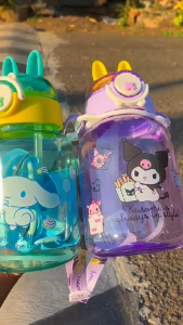 Botol Minum Anak Karakter Lucu Botol Minum Anak 600ML BPA Free Botol Sanrio Sedotan HX 3222
