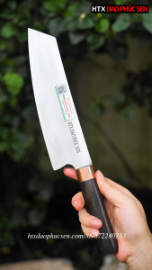 Dao thái đa năng thép không rỉ cán gỗ mun N16KMDD HTX DAO PHÚC SEN