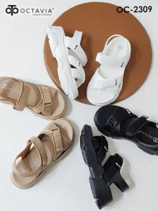 Sandal Slingback Wedges Wanita #OC-2309 (FREE BOX)