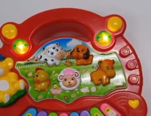 Mainan Edukasi Anak Bayi Piano Animal Farm Dengan Lampu Dan Musik Suara Hewan