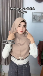 JILBAB POLOS PINGUIN SIZE L BAHAN JERSEY PREMIUM HIJAB HAMIDAH PINGUIN BISA COD