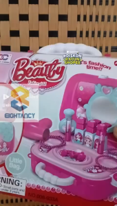 8T 008-917A Mainan Make Up Anak Perempuan 1 Set Koper Beauty Playset 3in1 Mainan Makeup Anak Perempuan