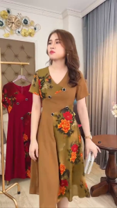 Đầm thiết kế Đầm Đi Tiệc Trung Niên Linh Trà Lavi đầm hãng sale