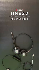 Inplay HN820 Headset Professional Call Center Active Noise Cancellling Headset Uni-Directional Mic For PC Laptop