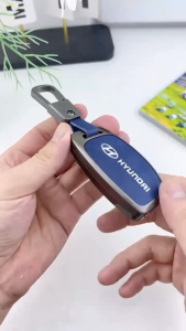 Ốp Chìa Khóa Xe Hyundai i10 Creta Stargazer X Venue Hợp Kim Cao Cấp Phối Da 4 Màu Tùy Chọn