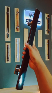 Handle Pintu Gagang Pintu HD 15/30 Full Black Powder Coating Anti Gores 33 cm 45 cm 60 cm