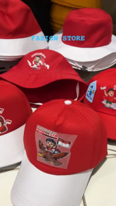Topi baseball anak merah putih tema 17 agustusan kemerdekaan dirgahayu RI 2024 model baru