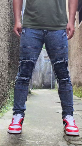 Celana Jeans Pria Bikers Celana Cowok Dewasa Terbaru 2025 Celana Laki Laki Panjang Kece keren Fashion Pria Distro Kekinian