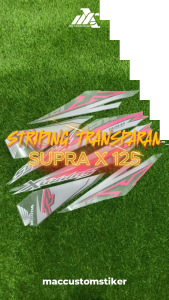 STRIP MAXDECAL HONDA SUPRA X 125 2008-2018 - STRIPING SUPRA X 125 2008-2018 TRANSPARAN - ST SX 02