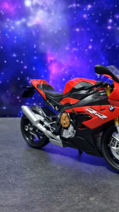Diecast Miniatur Mainan Motor BMW S1000RR Aktif Suspensi 1/12