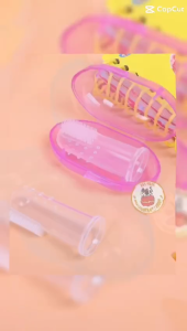 Sikat gigi jari baby sikat lidah bayi silikon finger toothbrush lembut murah perlengkapan mandi bayi
