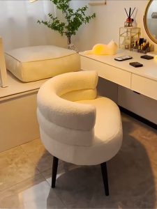 Bobo Cashmere Single Sofa  Chair  Lazy Person Home Bedroom Chair Dresser Chair Girl Backrest Cosmetic Casual Chair