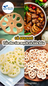 Củ sen khô 1kg (nấu chè nấu canh pha trà) - Thảo dược hạnh nguyên