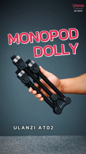 Ulanzi AT02 Portable Tripod Dolly Baseplate ฐานล้อเลื่อน 3 ขา ใช้กับขาตั้งกล้อง ไฟไลฟ์สด Ulanzi AT01
