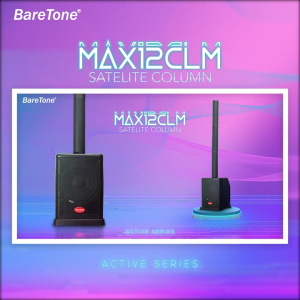 BareTone Active 12"Subwoofer + 8 x 3" Column Speaker (300w + 150w) MAX12CLM