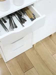 ANHICHEF Rak Organizer Dapur Tempat Sendok Garpu Tableware Storage Box - PP23 - Gray