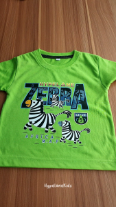 Baju Kaos Distro Anak Laki-laki Karakter Kartun Zebra Lucu Import 1-10 Tahun - Hypelane - DTF2