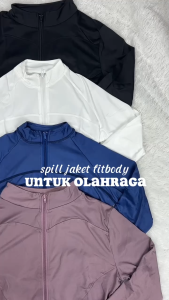 Oppa Style Shop JAKET FITBODY Baju Olahraga | Baju Yoga Wanita | Jaket Wanita |Jaket Olahraga Wanita