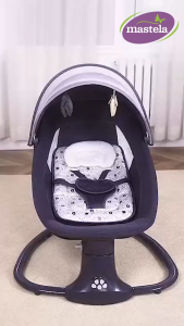 Nôi điện tự động kết hợp ghế ngồi đọc sách cho bé Mastela 8107/8108/8113/8114 - điều khiển từ xa - có loa Bluetooth