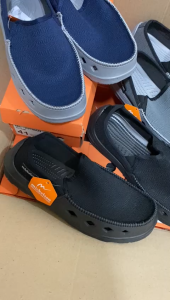 Sepatu Ardiles Pria Dewasa Hitam Abu Biru Ukuran 38-44