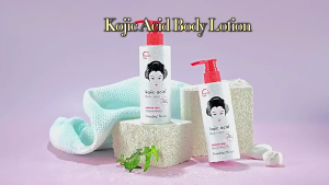 GJ7166 GuanJing Kojic Acid Body Lotion Brightening Moisturizing Lightening Improve Skin Cream 230ml