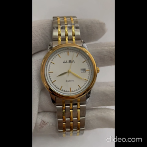 Jam Tangan Pria Rantai Stainless Stell Band Tanggal Aktif -AB8033G-RT-CL