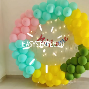 (1 Set) 150cm to 240cm DIY Balloon Circle Garland Arch Round Frame Stand Loop Hoop Ring Column Reusable PVC Party Decor