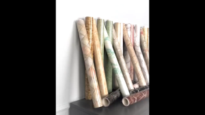 (PAKET 5 ROLL) WALLPAPER FOAM PVC MARMER 1 ROLL 60 CM X 2.8 METER MARBLE FOAM DINDING MOTIF MARBLE STIKER