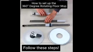 Household Spin Mop + 2 Spare Pads 360° Degree Rotating Floor Mop With Clean Dirt Separation Bucket Hand-free Wash Mop