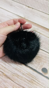 Kipling พวงกุญแจลิงปอมปอม สัดำ True Black ของแท้ พร้อมส่ง