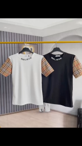 Áo thunnam tay ngắn chất vải côtton thoáng mát phối hoạ tiết  sang trọng cao cấp mẫu-ATC77 SHOP