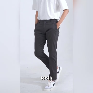 Celana Chino Panjang Pria Slimfit Celana Panjang Pria Stretch Size 27 - 33
