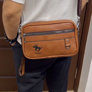 Malaysia Stock!! LEEFO Business (S) Size Men Clutch Bag Shoulder Bag Chest Bag Sling Bag Pu Leather