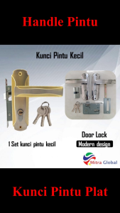 Slot Kunci Handle Handel Hendel Pintu Rumah Set Kecil 15 Cm / Handle Pintu Kamar