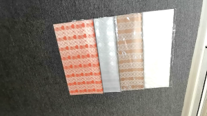 Kertas Buket Bunga Love / Kertas Cellophane / Kertas Bunga Buket Motif Love Garis Ecer KB6104