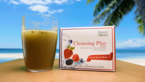 Cleansing Plus Mixed Berries Box of 15 Natural Dietary Soluble and Insoluble Fiber Effective Weight Loss Promote Regular bowel movement Detoxify Colon Cleanse Rich in Chlorophyll by SimplyNature