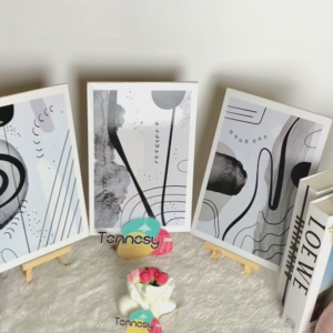 Hiasan Dinding Abstrak & Pajangan Poster Kamar: Desain Interior Minimalis